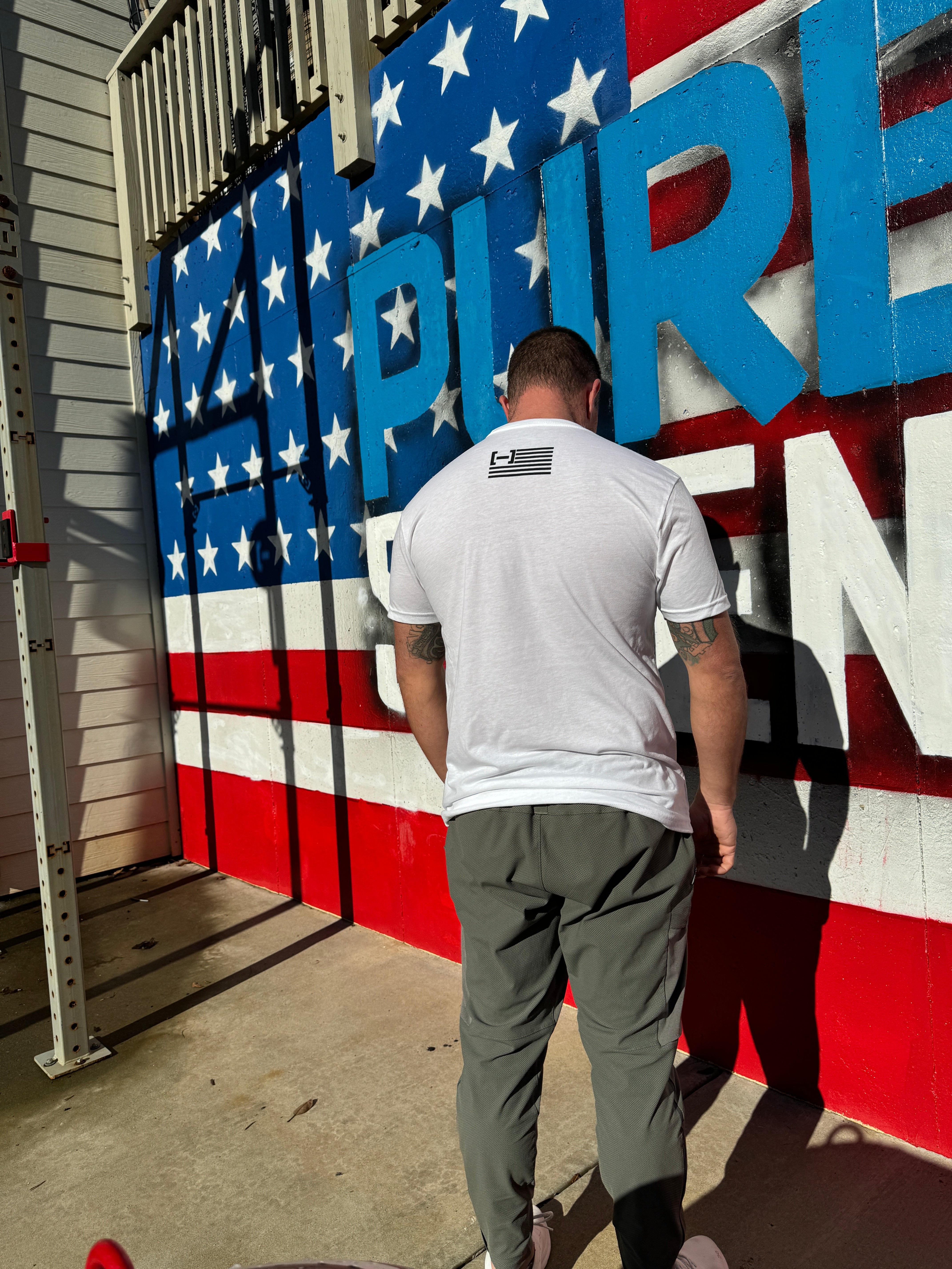 OG White Patriot Logo Shirt